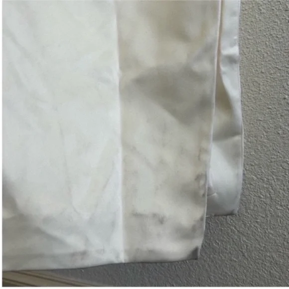 House Of CB Flora Satin Pleated Corset Midi Dress Ivory NWT - Picture 11 of 12